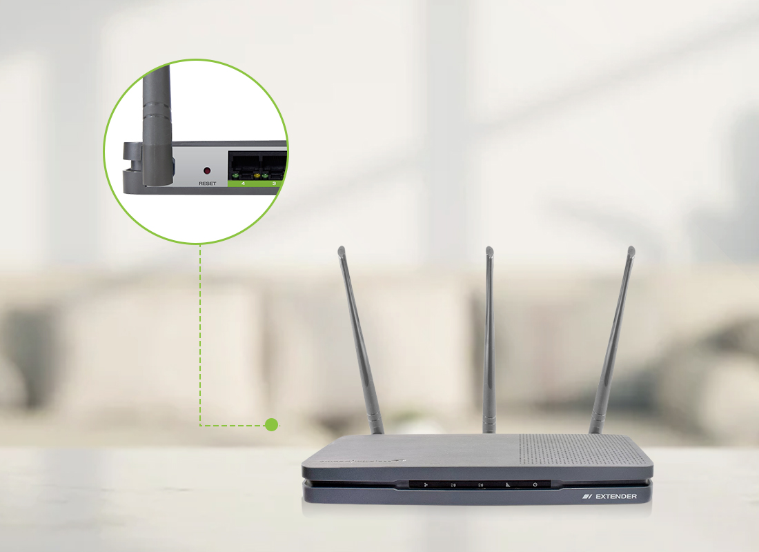 Amped wireless reset​